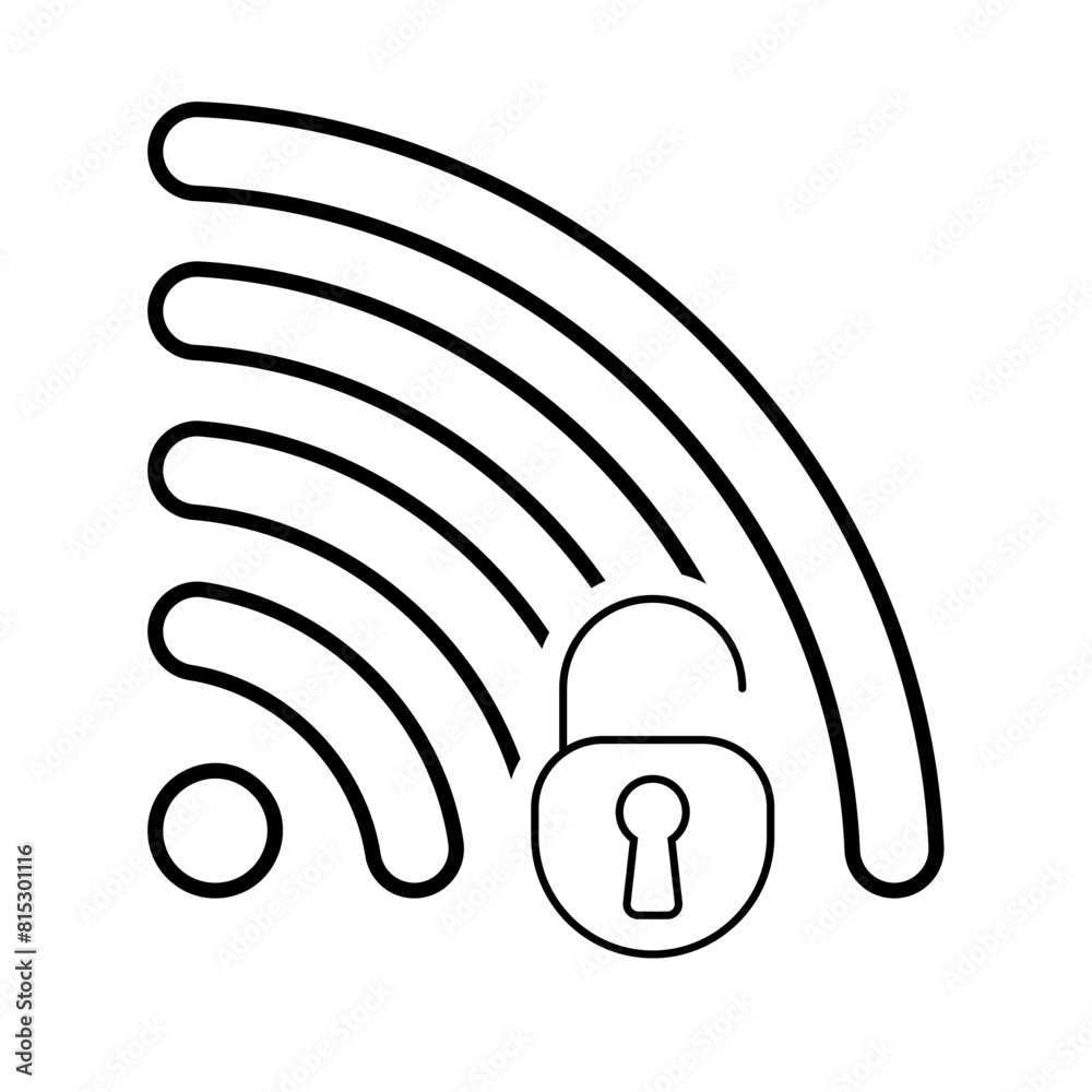 Wifi status icon Vector illustration