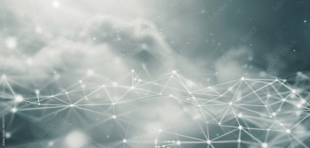 Cloud grey network paths displayed on a sleek logistics tech background.