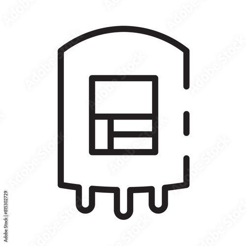 Bag Blood Donate Line Icon
