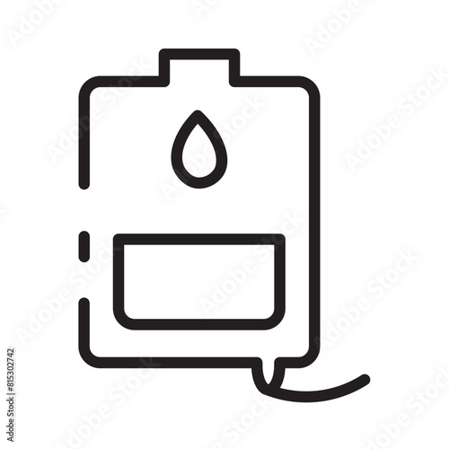 Bag Blood Donate Line Icon