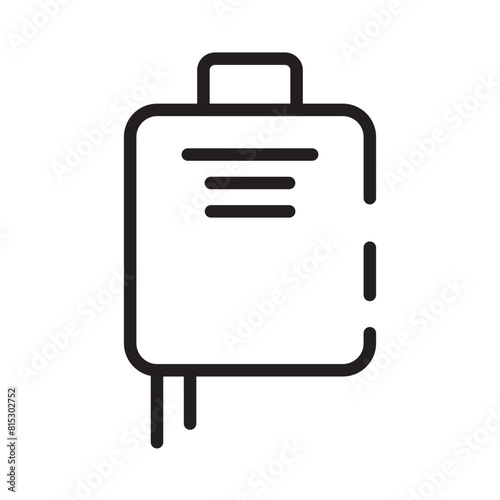 Bag Blood Donate Line Icon