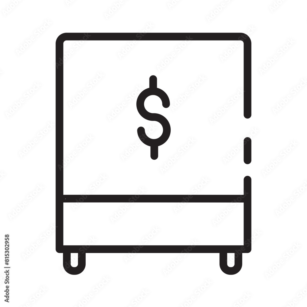 Aid Charity Donation Line Icon Aid Charity Donation Line Icon