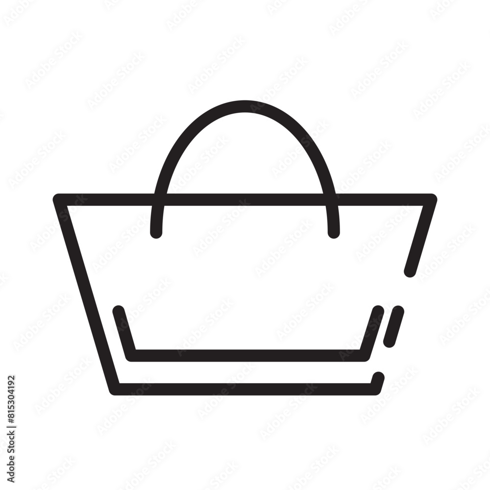 Bag Canvas Shop Line Icon Bag Canvas Shop Line Icon