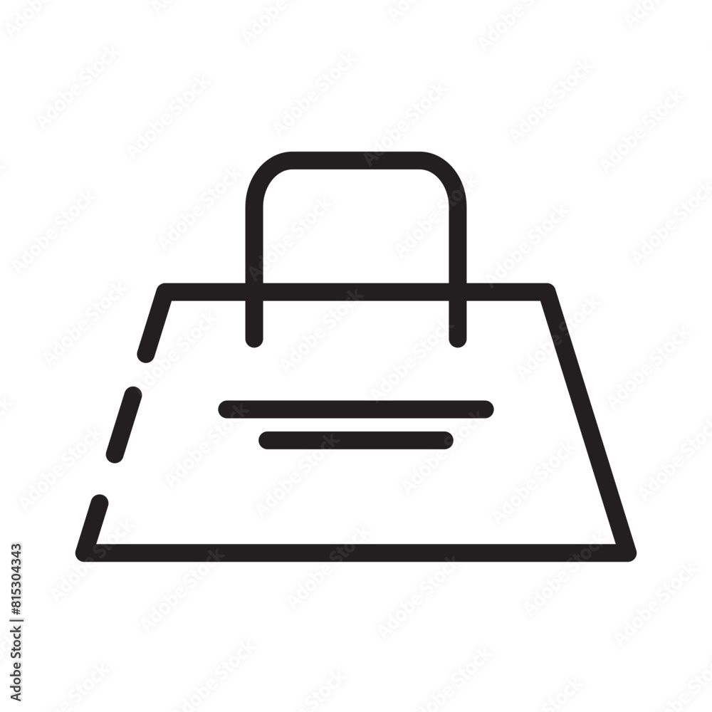 Bag Retail Shop Line Icon