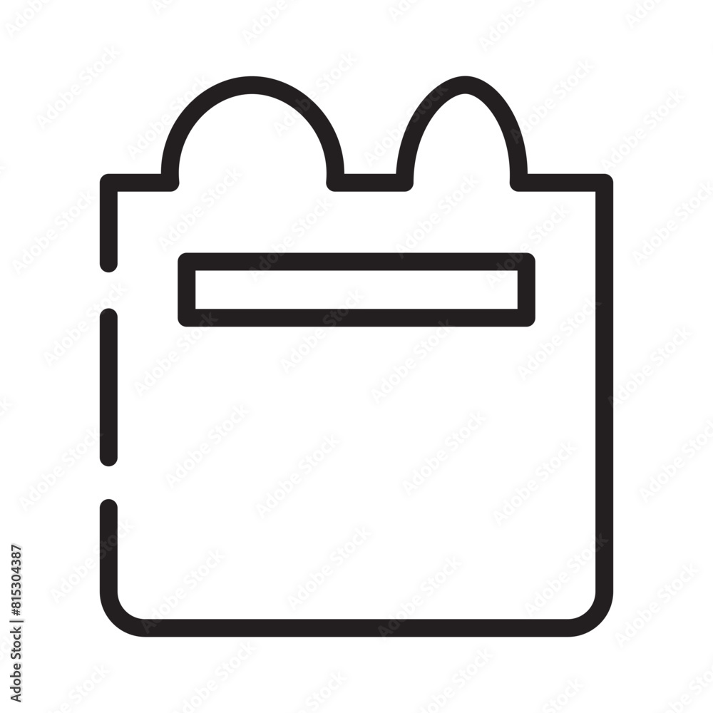 Handles Purchase Bag Line Icon
