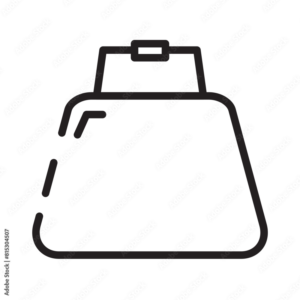 Bag Basket Cart Line Icon Bag Basket Cart Line Icon