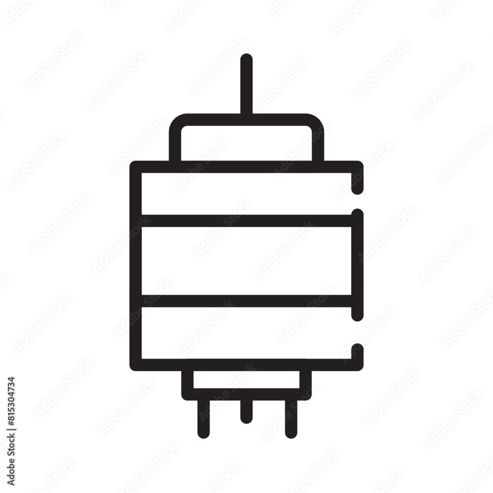 Lantern New Year Line Icon