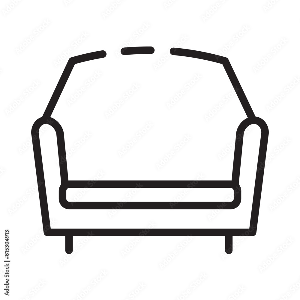 Coach Furniture Sofa Line Icon Coach Furniture Sofa Line Icon