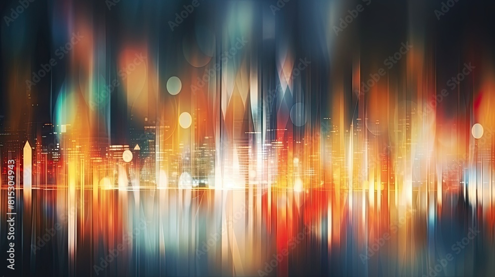 Abstract blur background of city lights at night Abstract blur background of city lights at night