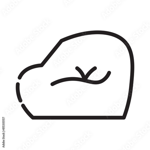 Bean Chair Sofa Line Icon