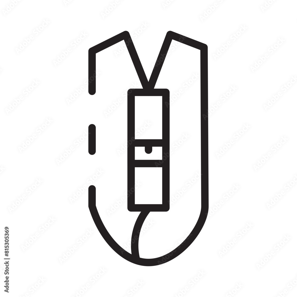 Scissor Sewing Cutting Line Icon Scissor Sewing Cutting Line Icon