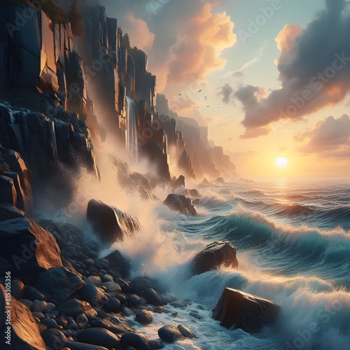 Ocean Sunset photo