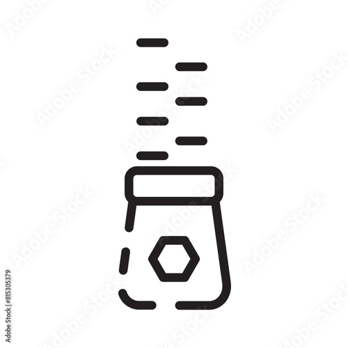 Sewing Tailor Zip Line Icon