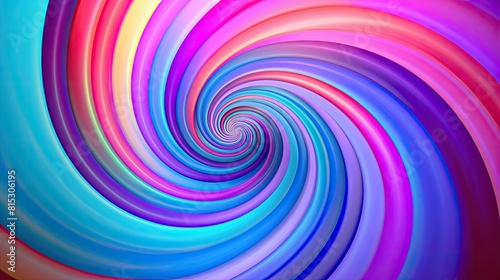 Abstract gradient background with swirling vortex patterns © KALEYA