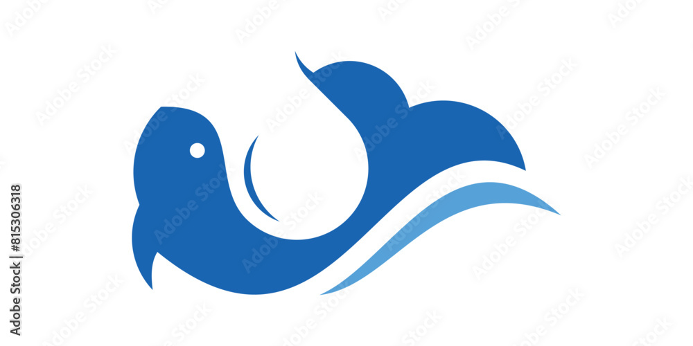 logo design of water drops and fish, waves, logo design icon, symbol, vector, creative idea. logo design of water drops and fish, waves, logo design icon, symbol, vector, creative idea.