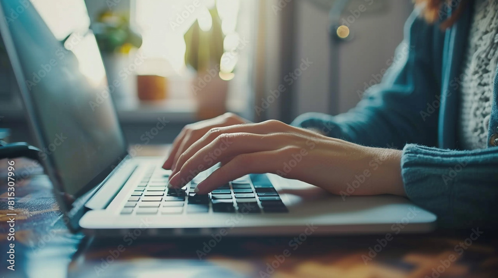 person typing on a laptop computer person typing on a laptop computer