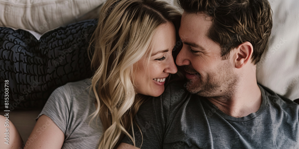 a happy couple in their thirties, generative AI a happy couple in their thirties, generative AI