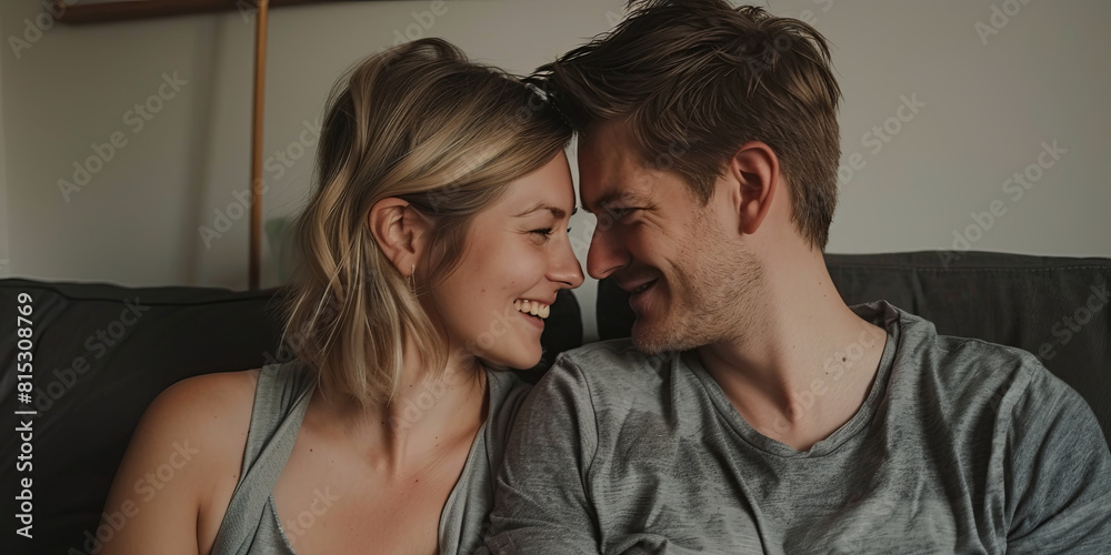 a happy couple in their thirties, generative AI a happy couple in their thirties, generative AI