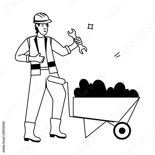 People Celebrating Flat Character Icons