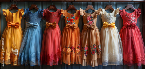 colorful clothes hanging on a hanger