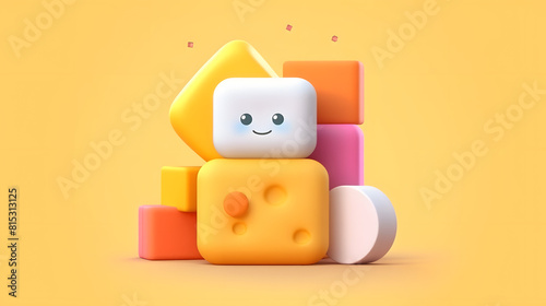 Sponge and soap icon cleaning service 3d