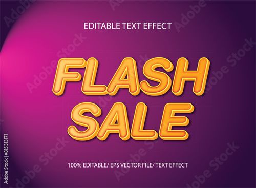 Fash sale 3d text effect