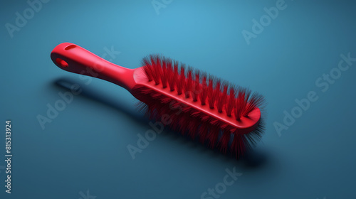 Scrub brush icon cleaning service 3d photo