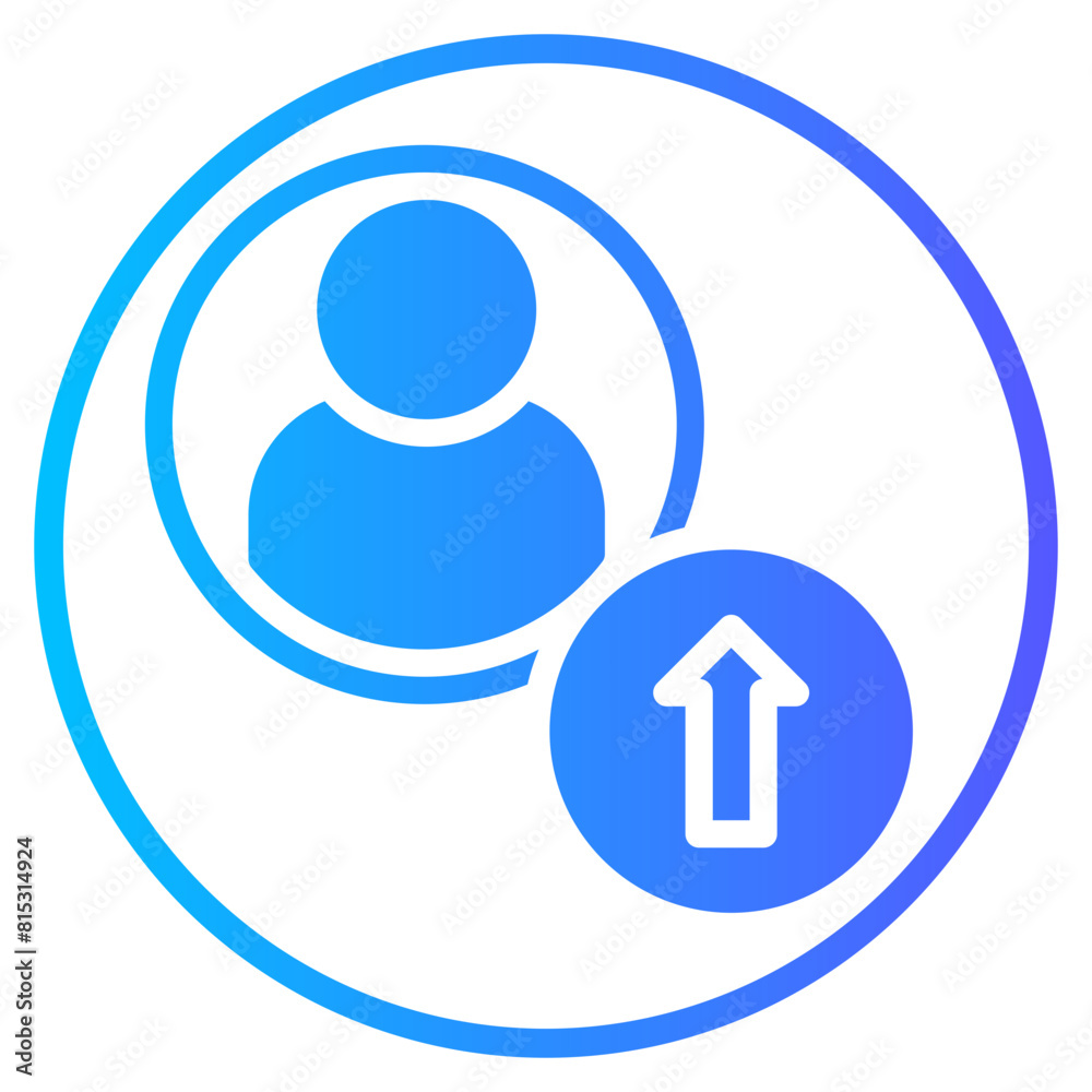 growth gradient icon