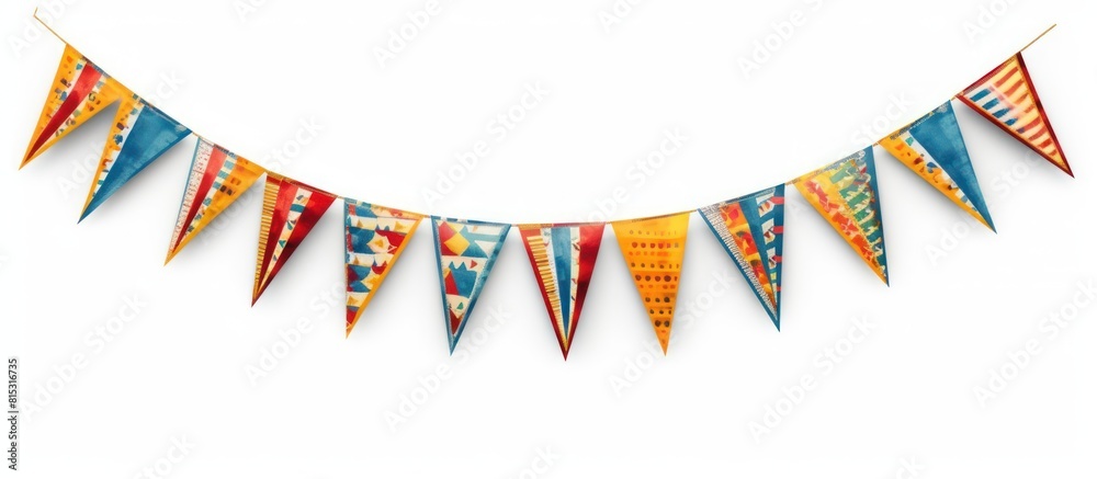 Obraz premium party decoration triangle flag