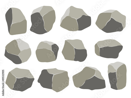 Stone Rock Climbing Background Illustration
