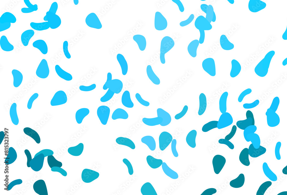 Light BLUE vector pattern with chaotic shapes.