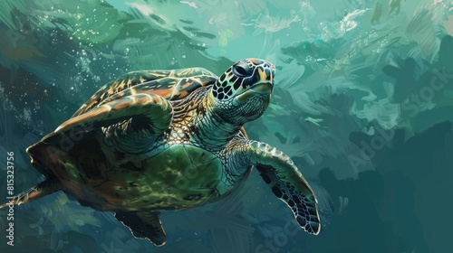 On World Ocean Day which falls on June 8 marvel at a stunning sight a sea turtle gracefully gliding through the ocean depths