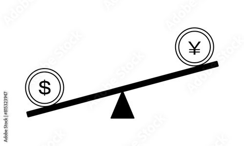 モノクロな円安ドル高の図