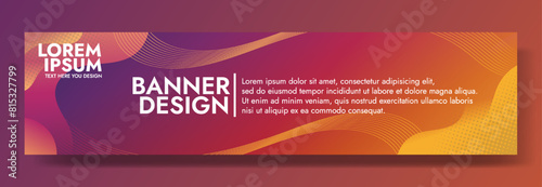 Make a statement with the vibrant red and yellow gradient wave banner template. Perfect for creating eye catching headers, promotional banners, and dynamic graphic elements