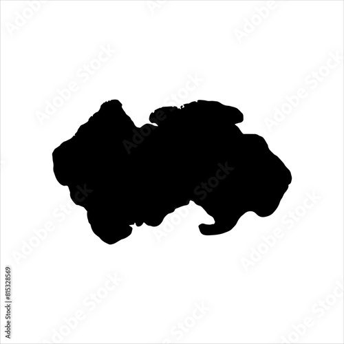 Gold nugget silhouette vector illustration isolated on white background