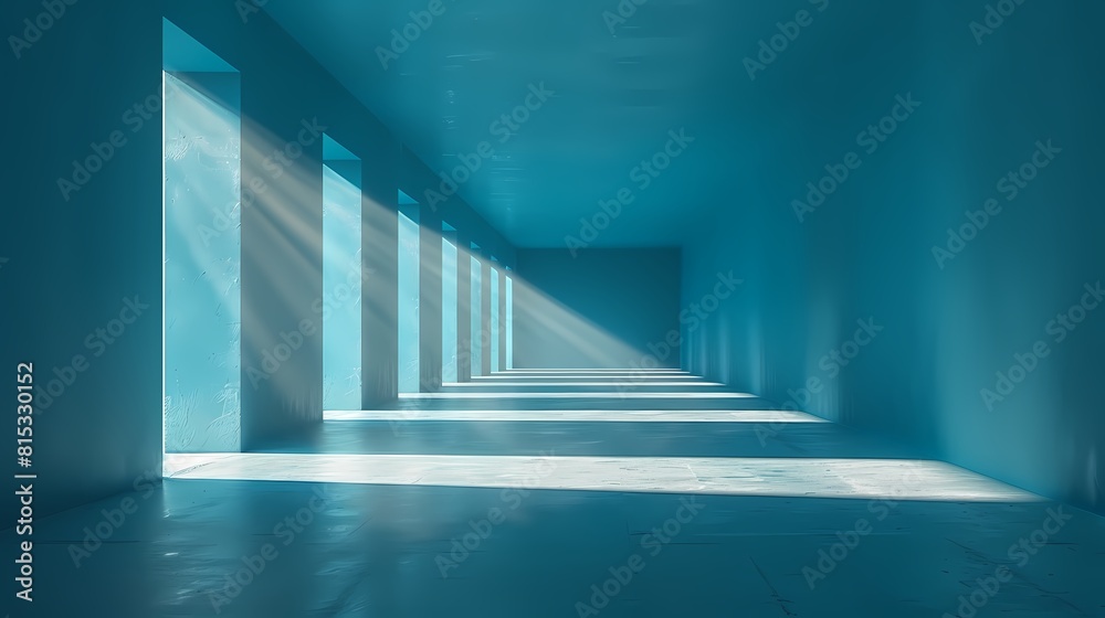 Digital technology blue and white lines corridor poster PPT background Digital technology blue and white lines corridor poster PPT background