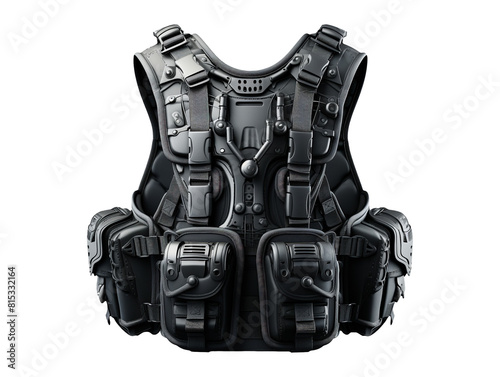 Police military special force armor isolated
