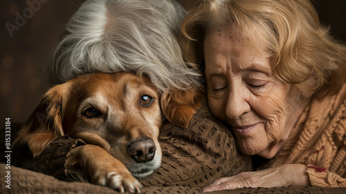 Lifelong Bond The deep connection between a senior and their canine companion.
