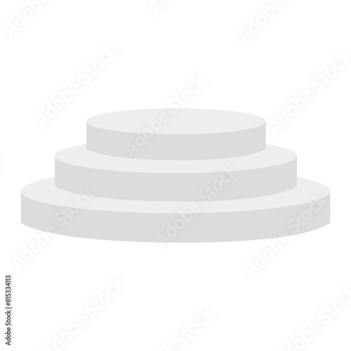 white podium isolated