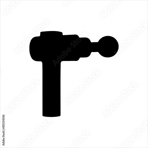 Massage chair silhouette icon vector illustration isolated on white background