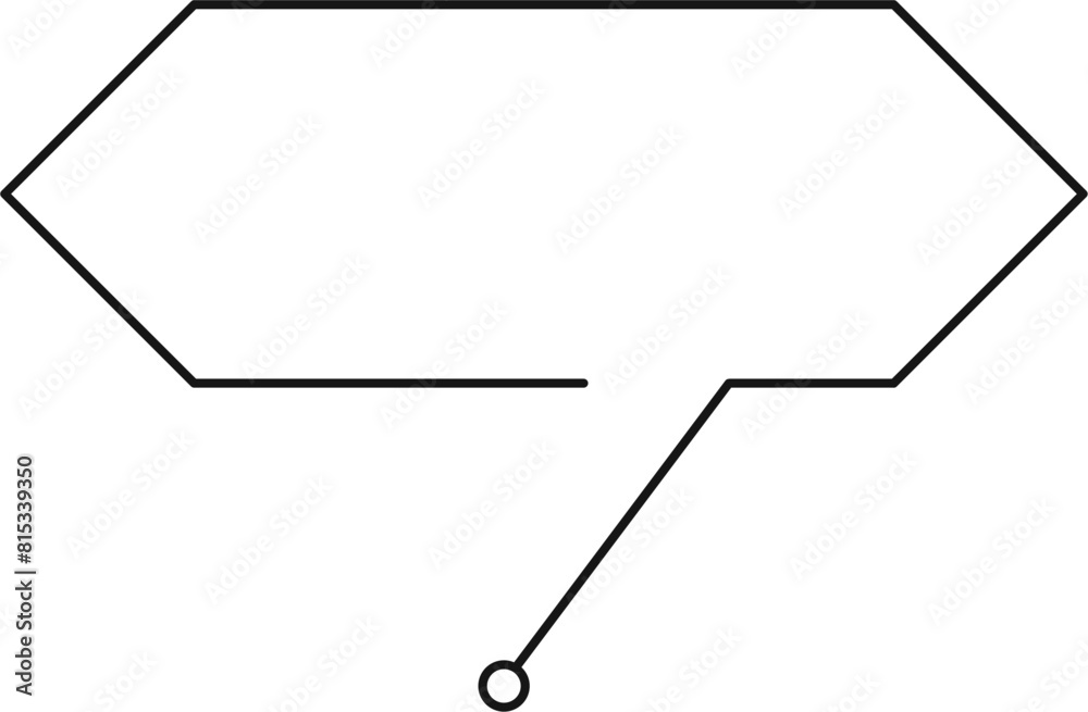 Callout Box Outline Shape Design Element Vector Callout Box Outline Shape Design Element Vector