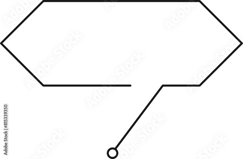 Callout Box Outline Shape Design Element Vector