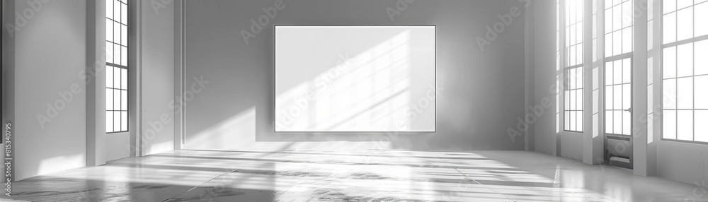 Virtual screen in art exhibitions flat design front view digital galleries theme Virtual screen in art exhibitions flat design front view digital galleries theme