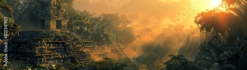 The image shows a dark and mysterious jungle with a hidden temple