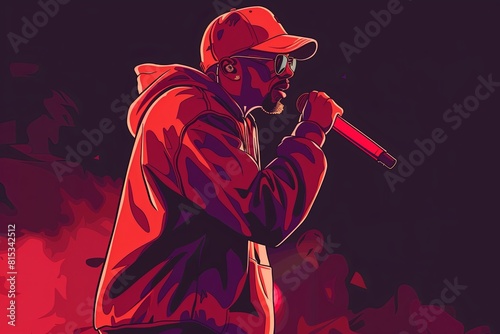 Rapper seen performing 