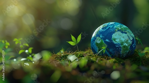 World Environment Day Happy Earth Day Green Environment Green Nature Green Energy June Day : Generative AI