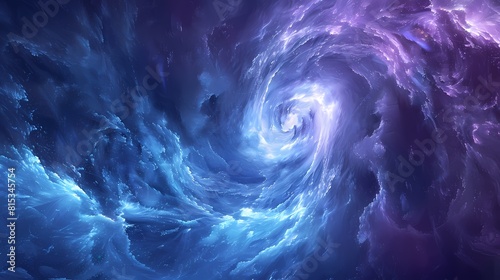 Digital technology purple blue swirl pattern poster PPT background
