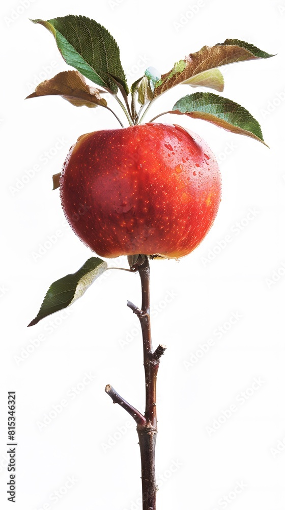 Nature's Gift: An apple on a white background, showcasing the beauty of nature's bounty. 3D. Realistic. Printing. Generate AI. Nature's Gift: An apple on a white background, showcasing the beauty of nature's bounty. 3D. Realistic. Printing. Generate AI.