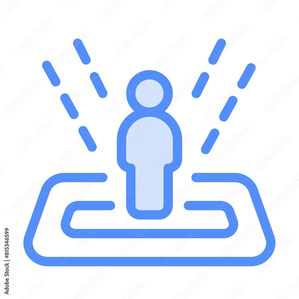 Virtual Reality Icon With Linear Color Style Virtual Reality Icon With Linear Color Style
