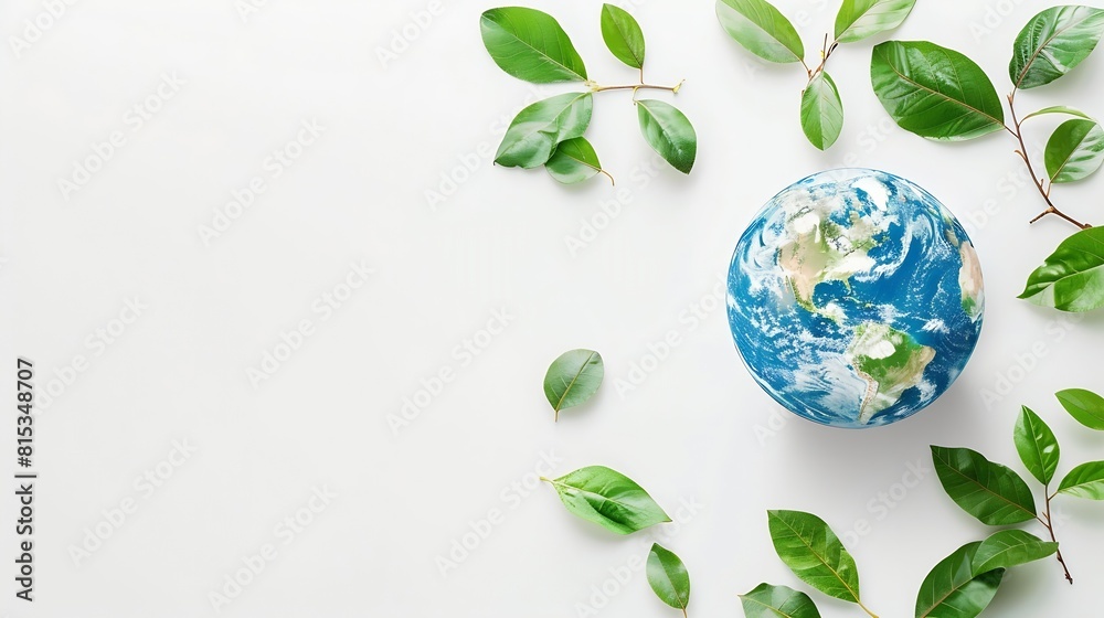 Invest in our planet Earth day 2023 concept background Ecology concept Design with globe map drawing and leaves isolated on white background : Generative AI Invest in our planet Earth day 2023 concept background Ecology concept Design with globe map drawing and leaves isolated on white background : Generative AI
